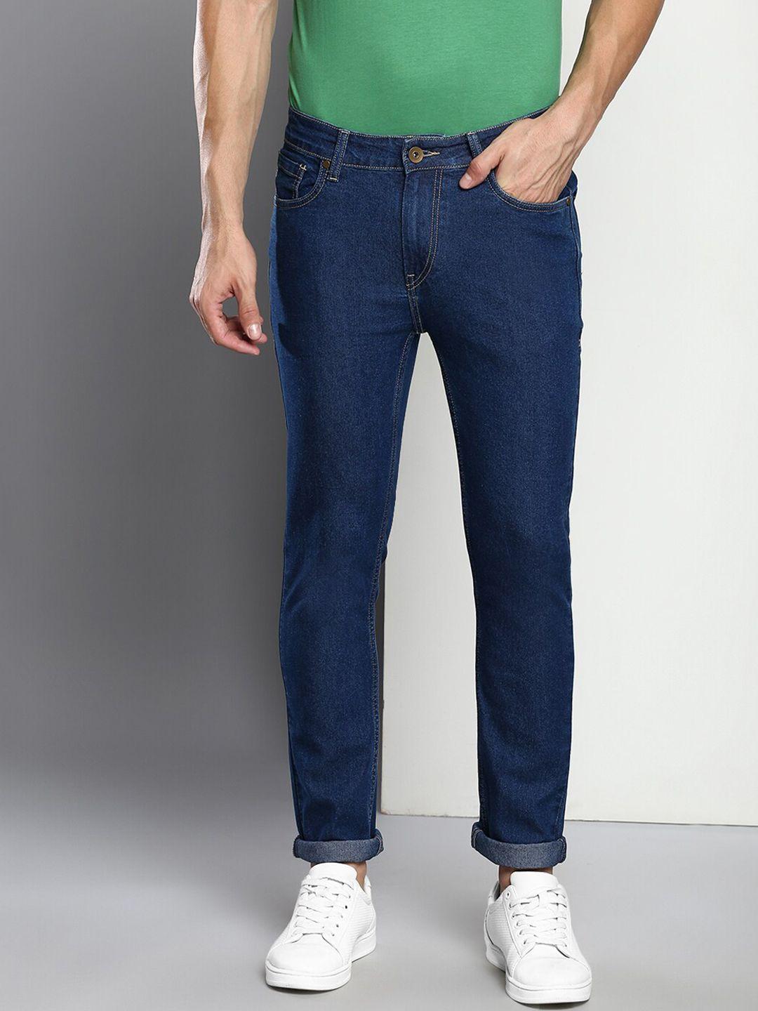 dennis lingo men blue slim fit stretchable jeans