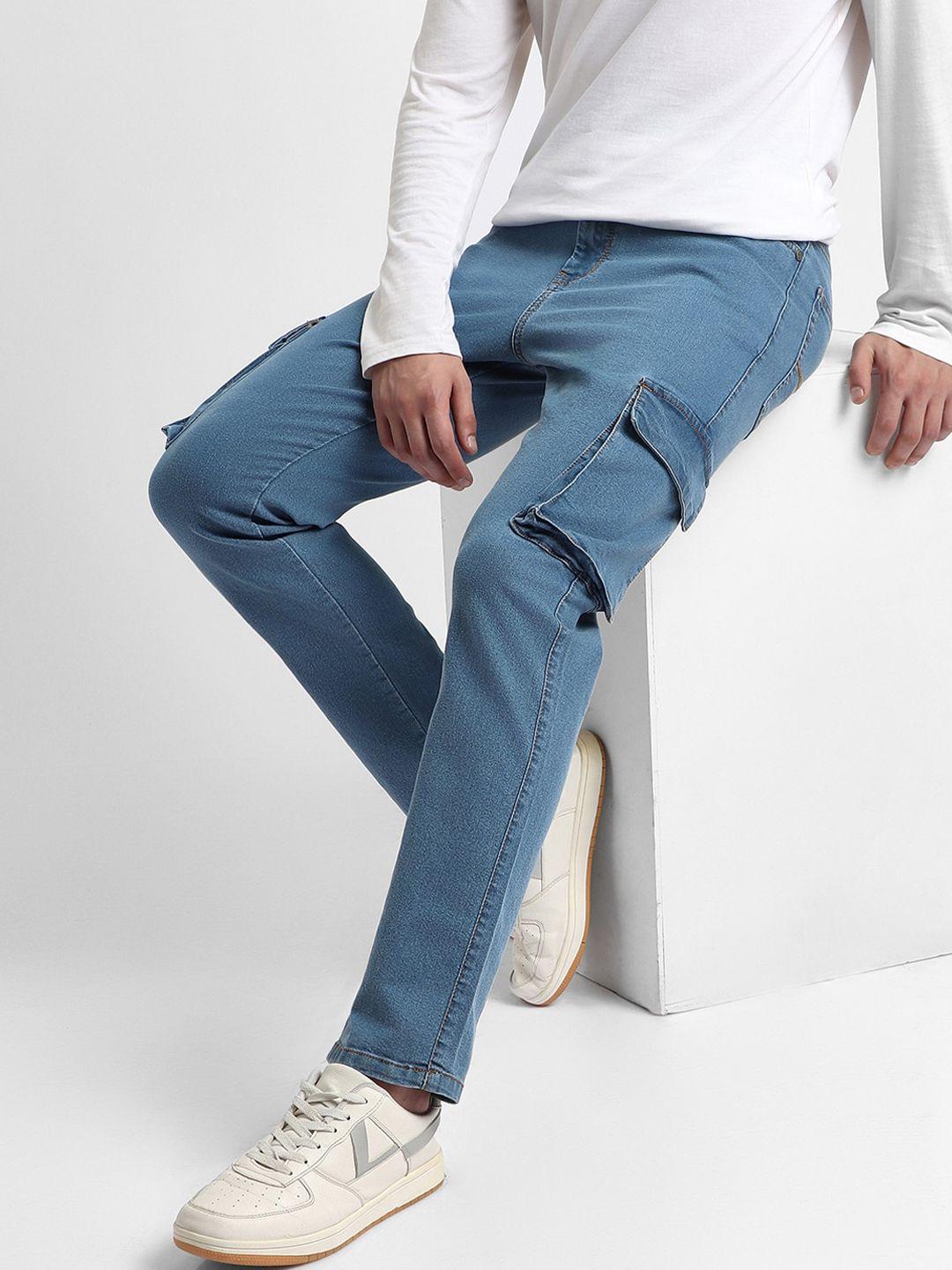 dennis lingo men clean look straight fit stretchable jeans