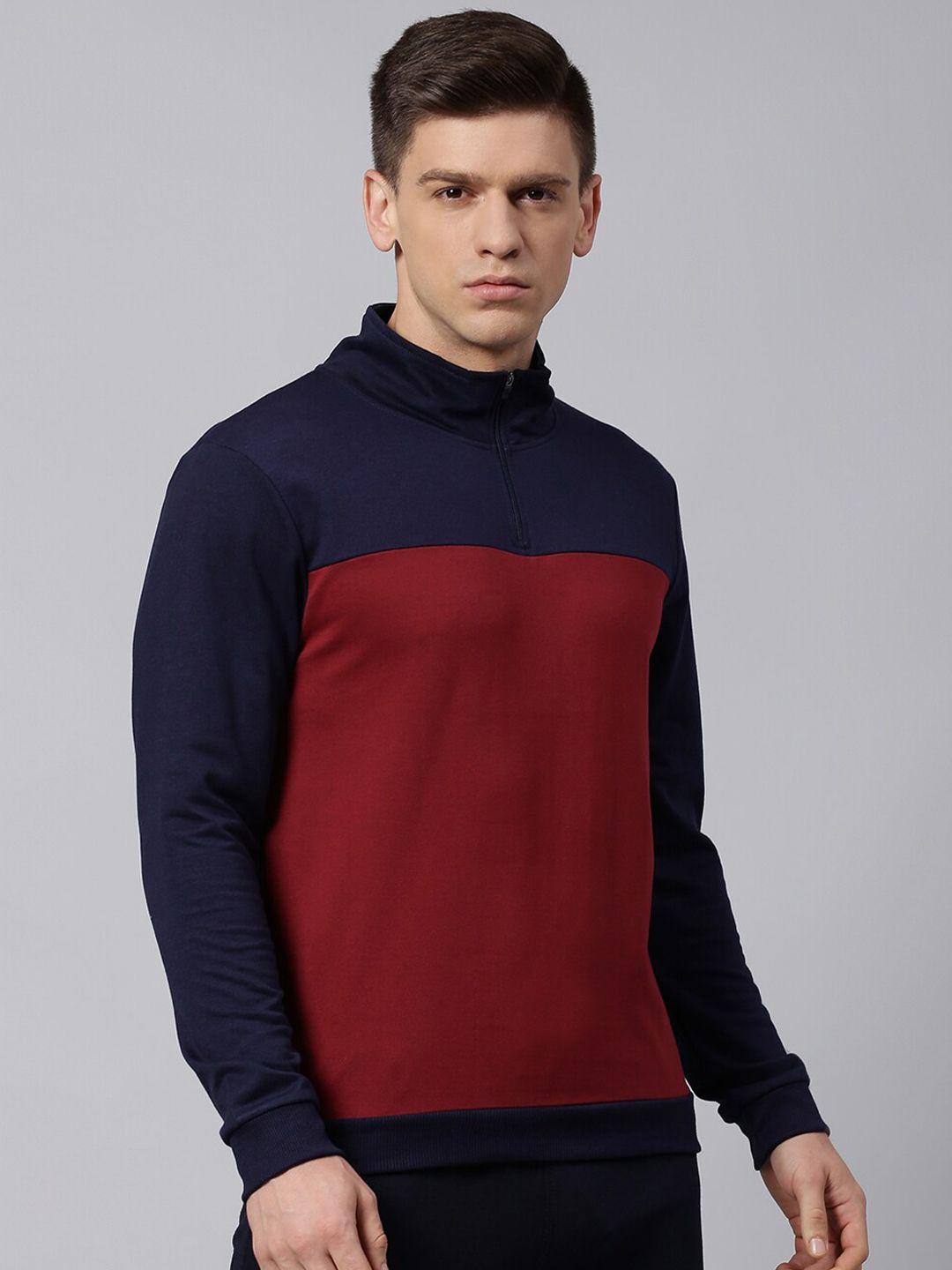 dennis lingo men colourblocked sweatshirt