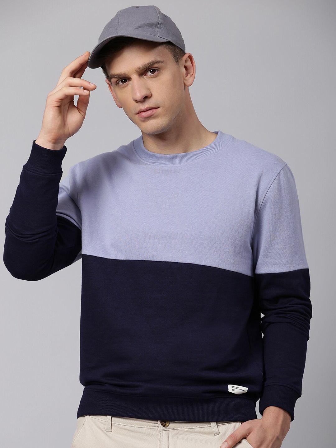 dennis lingo men colourblocked sweatshirt