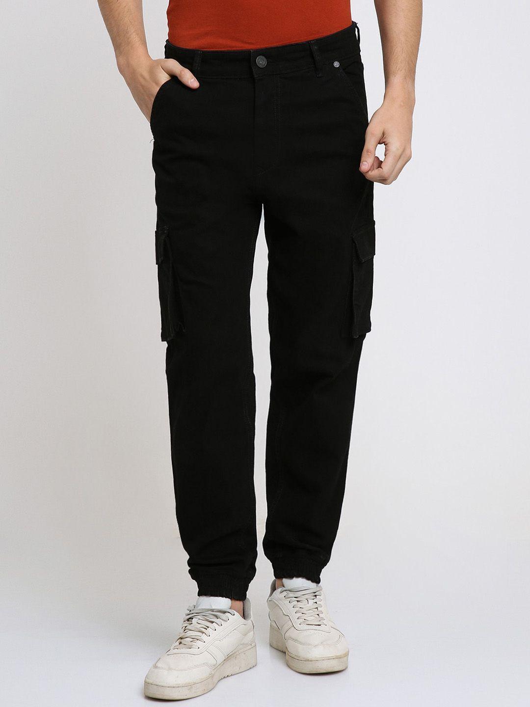 dennis lingo men jogger mid-rise stretchable jeans