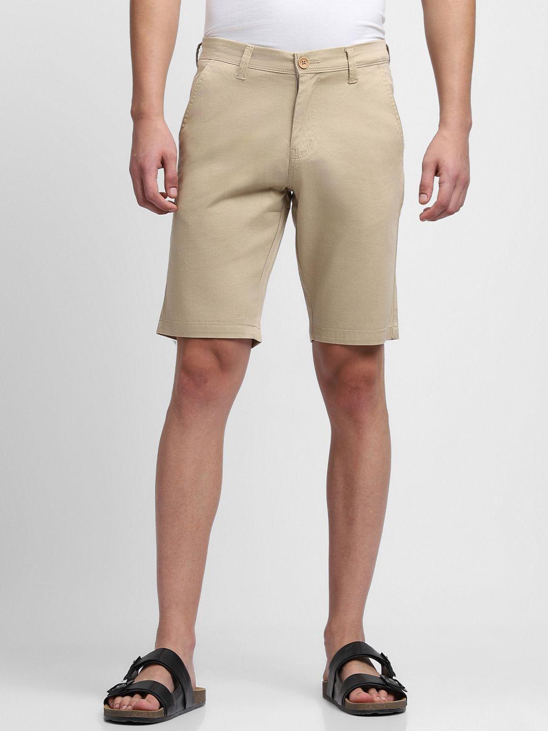 dennis lingo men mid-rise slim fit chino shorts