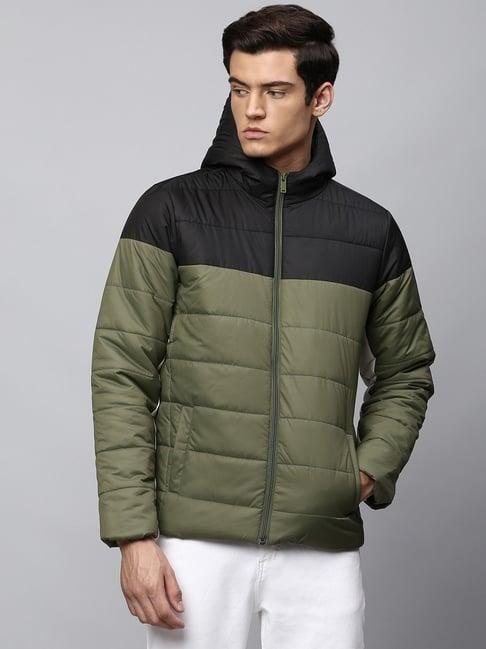 dennis lingo multi regular fit colour block hooded jackets