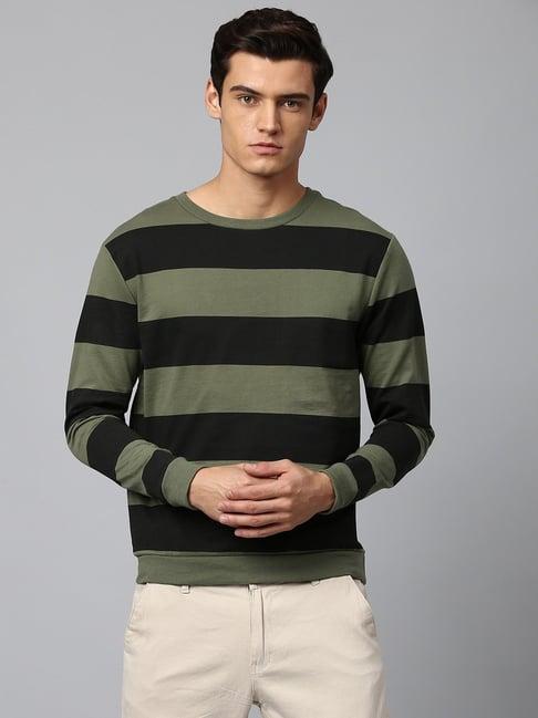 dennis lingo multi regular fit striped sweatshirts