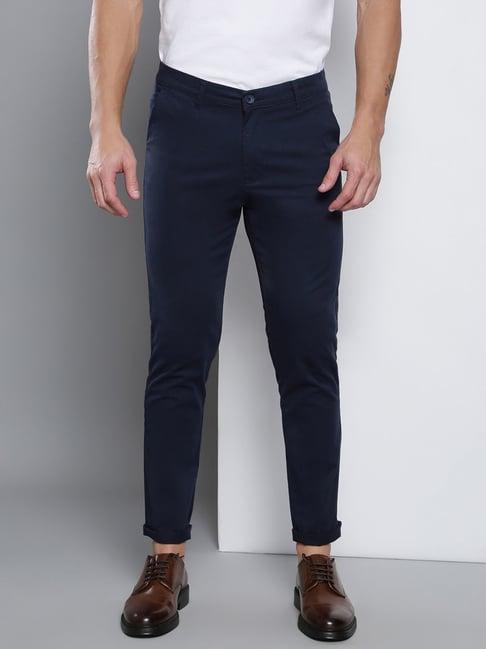 dennis lingo navy  slim fit chinos