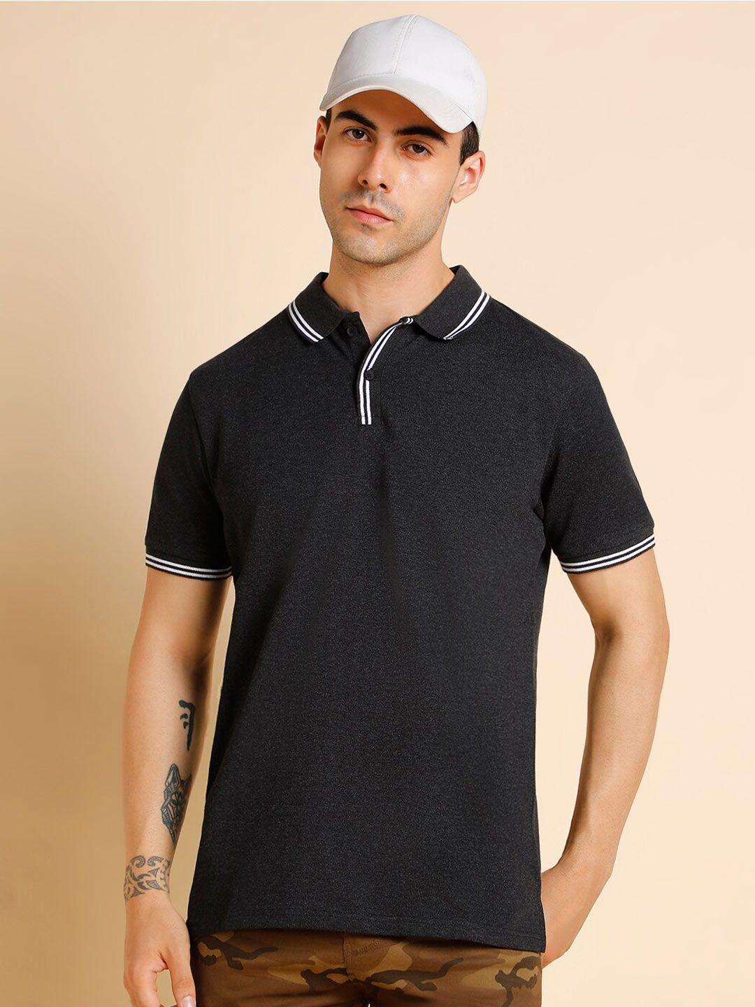 dennis lingo polo collar pure cotton regular fit t-shirt