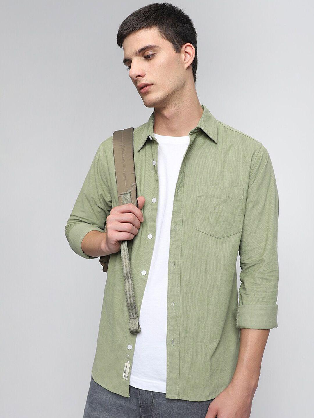 dennis lingo slim fit corduroy casual shirt