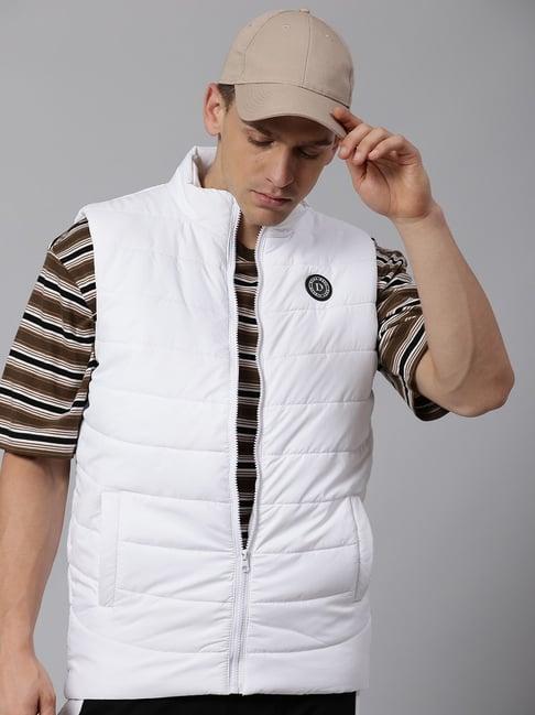 dennis lingo white regular fit jackets