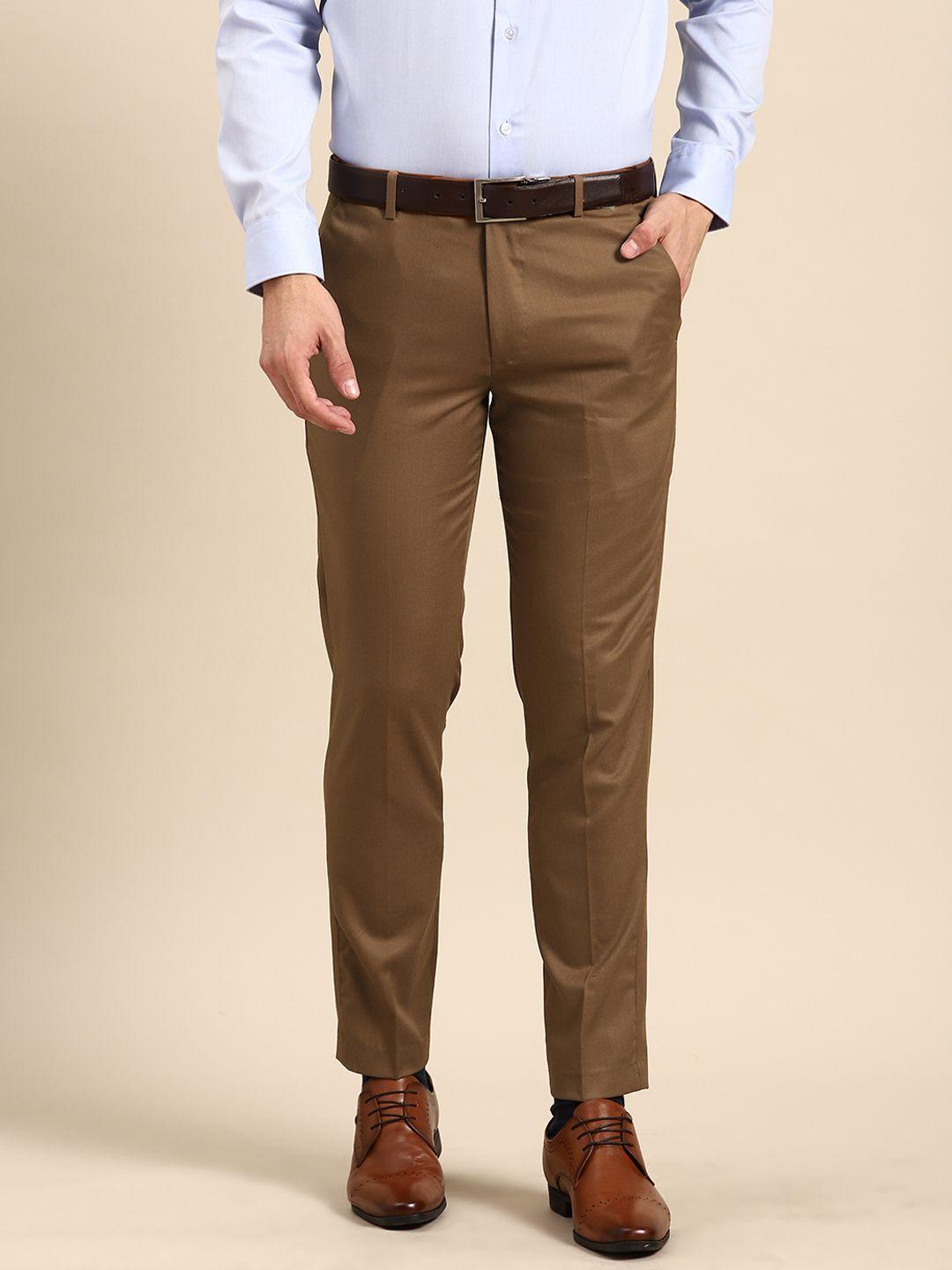 dennison men smart tapered fit formal trousers