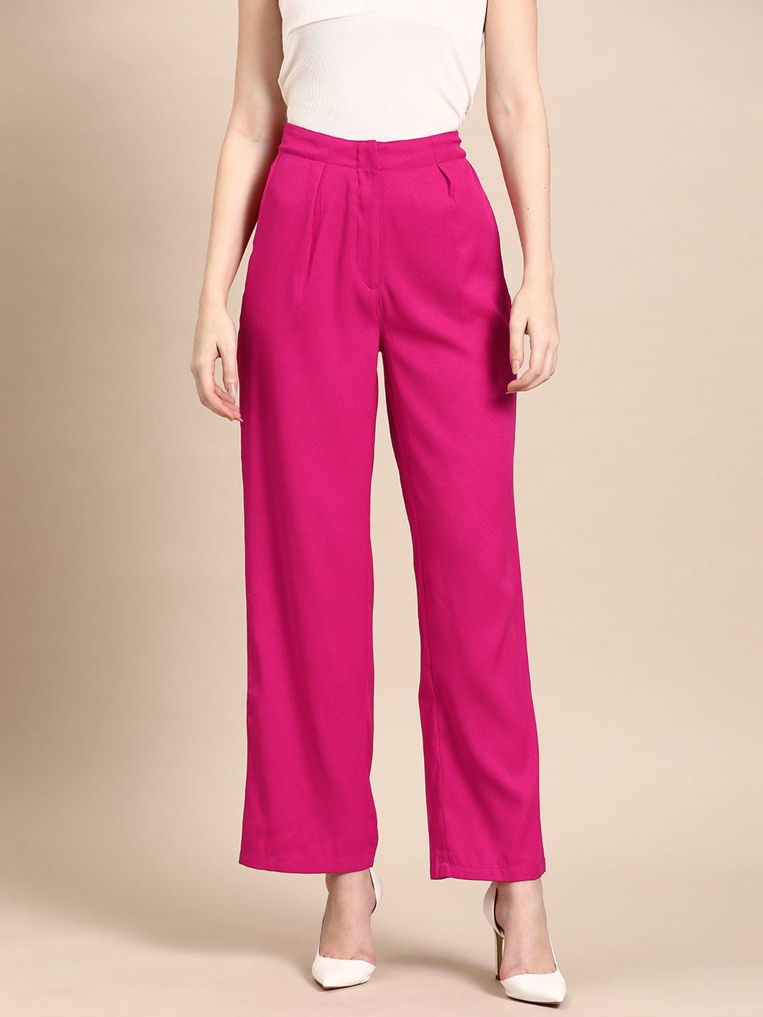 dennison smart high-rise pleated trousers