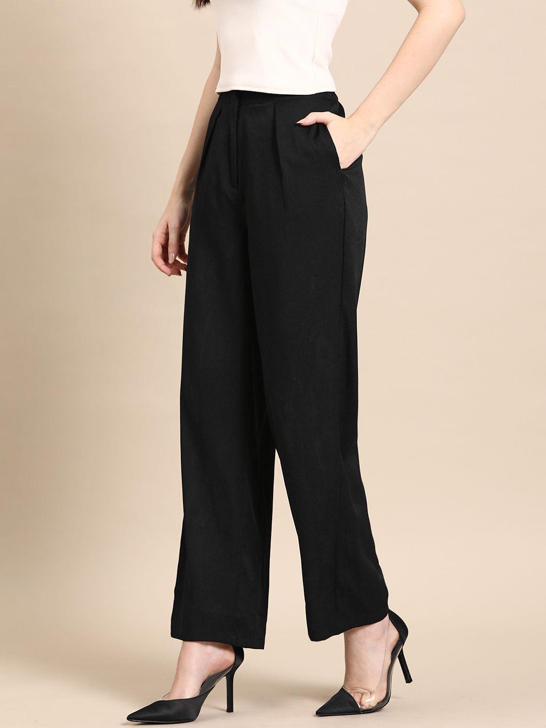 dennison smart high-rise pleated trousers