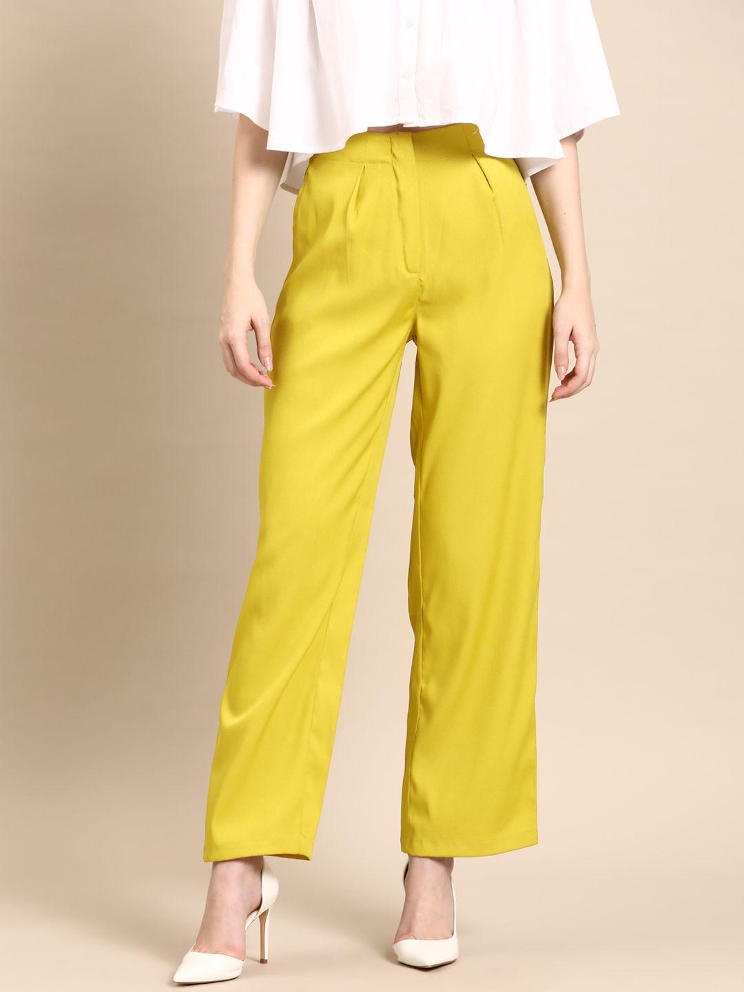 dennison smart high-rise pleated trousers