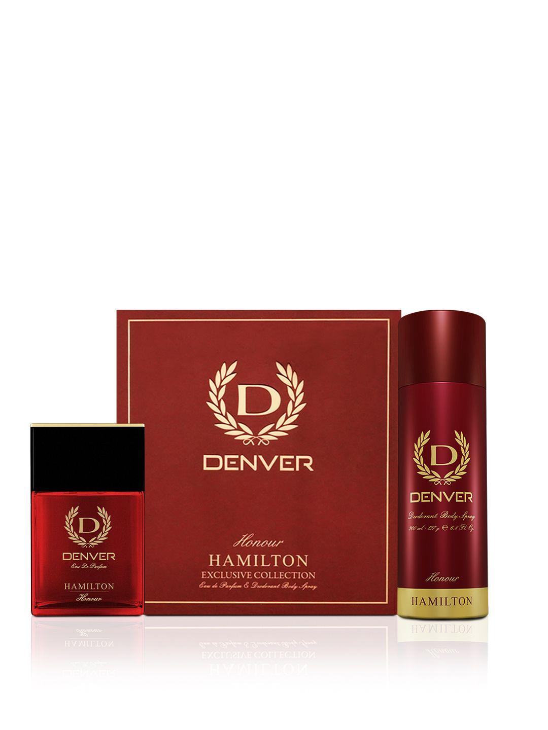 denver men hamilton honour exclusive collection gift set - edp 70ml + deodorant 200 ml