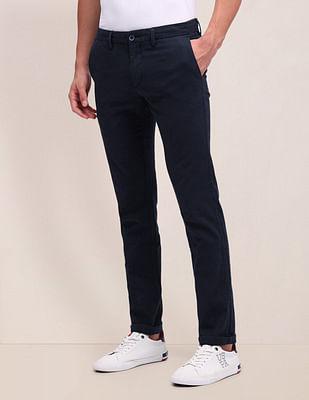 denver slim fit dobby trousers