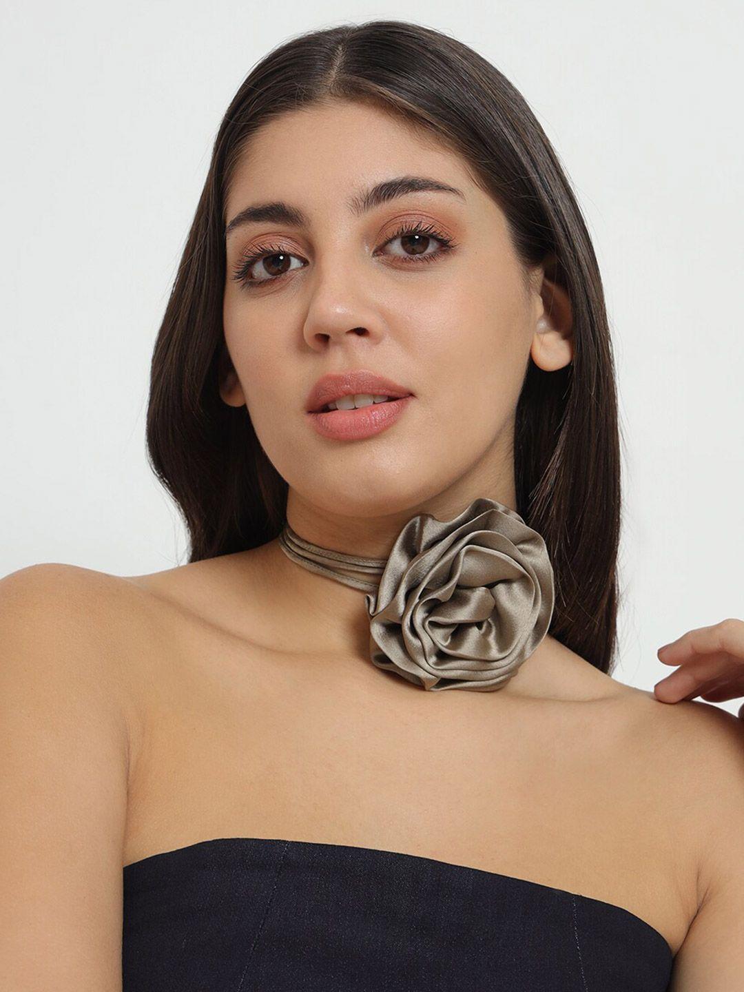 depano satin flower chokers