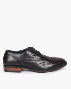 derby formal shoes with broguing