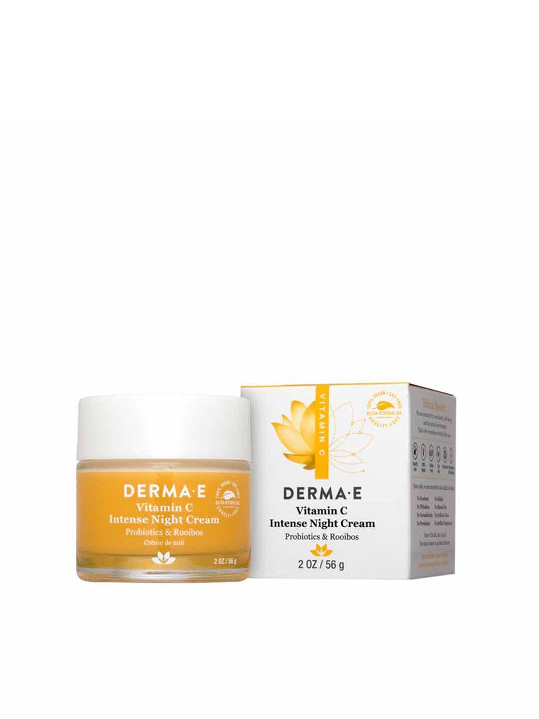 derma e vitamin c intense night cream with probiotics & rooibos - 56 g