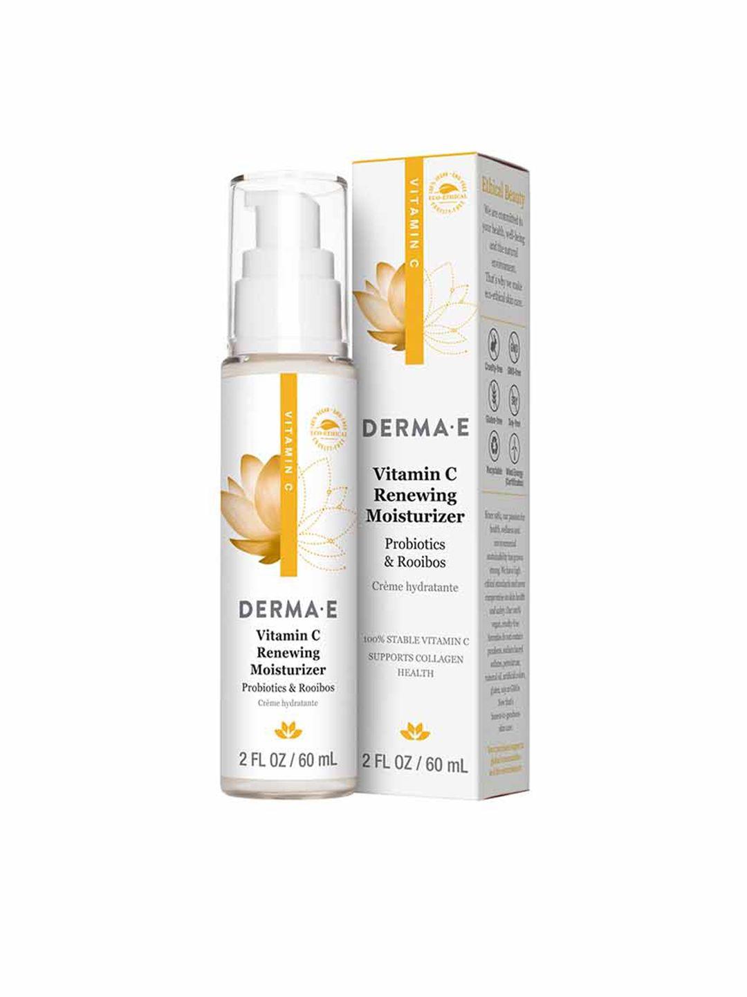 derma e vitamin c renewing moisturizer with probiotics & rooibos - 60 ml