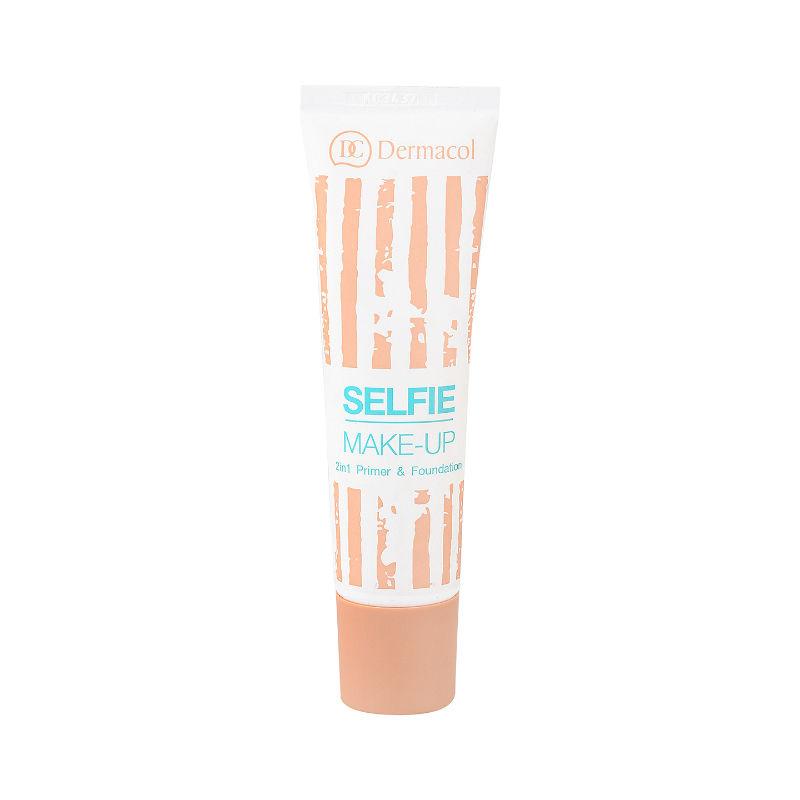 dermacol 1306 selfie 2 in 1 make-up base & foundation - no.4