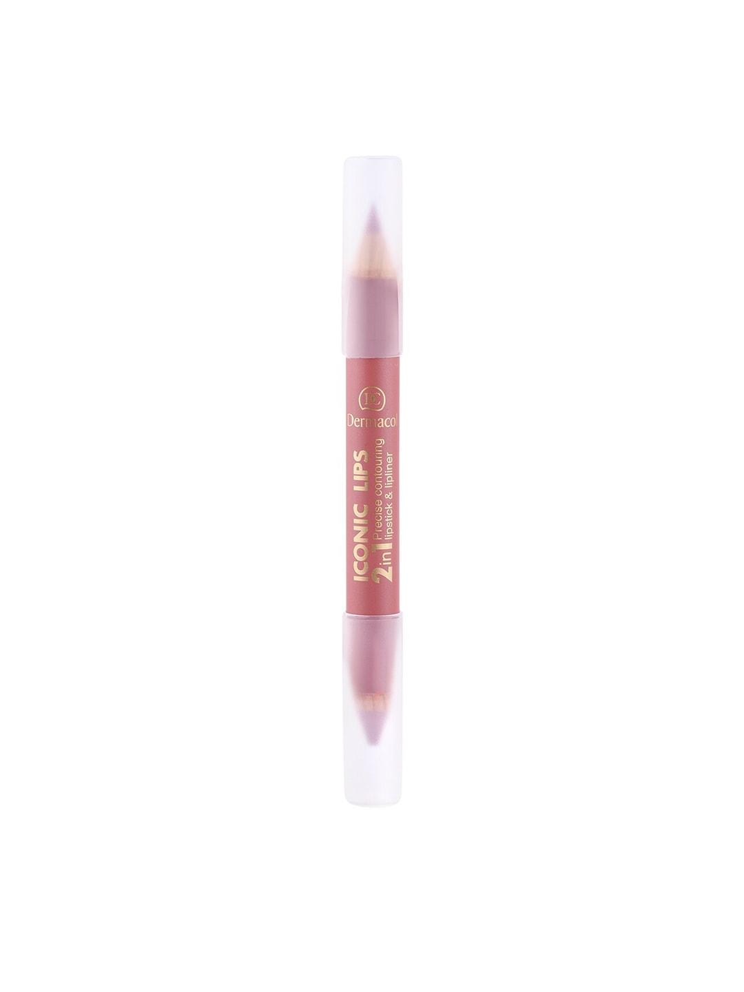 dermacol iconic lips 2 in 1 lip liner & lipstick  - 01