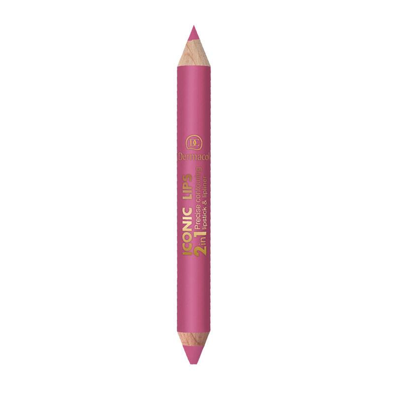 dermacol iconic lips 2-in-1 lipstick & lipliner