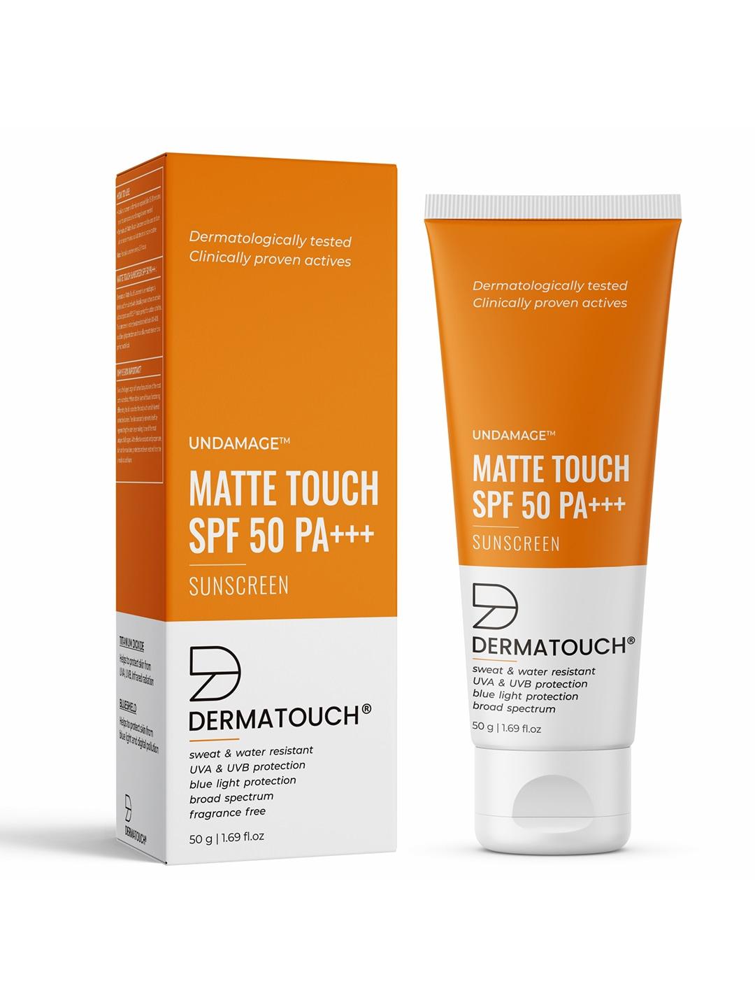 dermatouch undamage matte touch spf 50 pa +++ sunscreen - 50 g