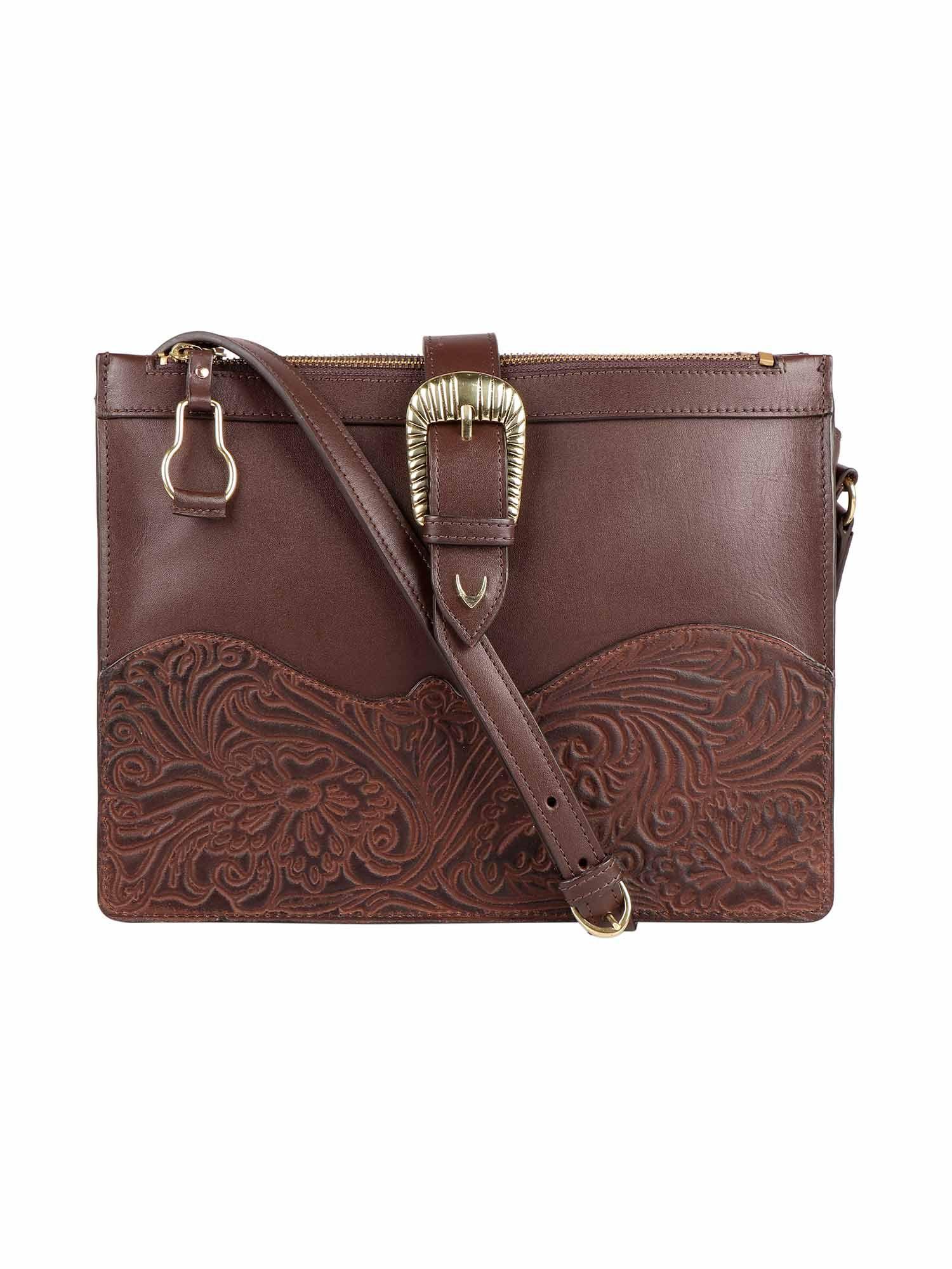 desert wind 02 brown leather women's sling bag