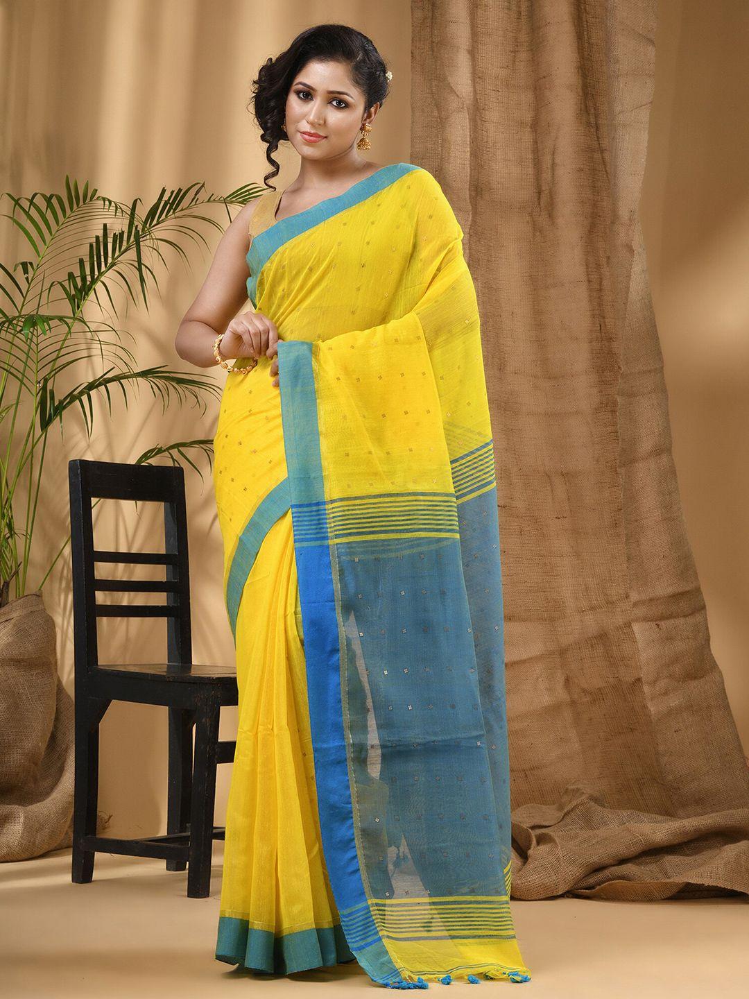 desh bidesh embellished sequinned taant saree