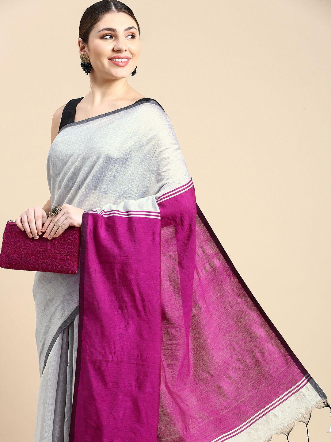 desh bidesh colourblocked saree