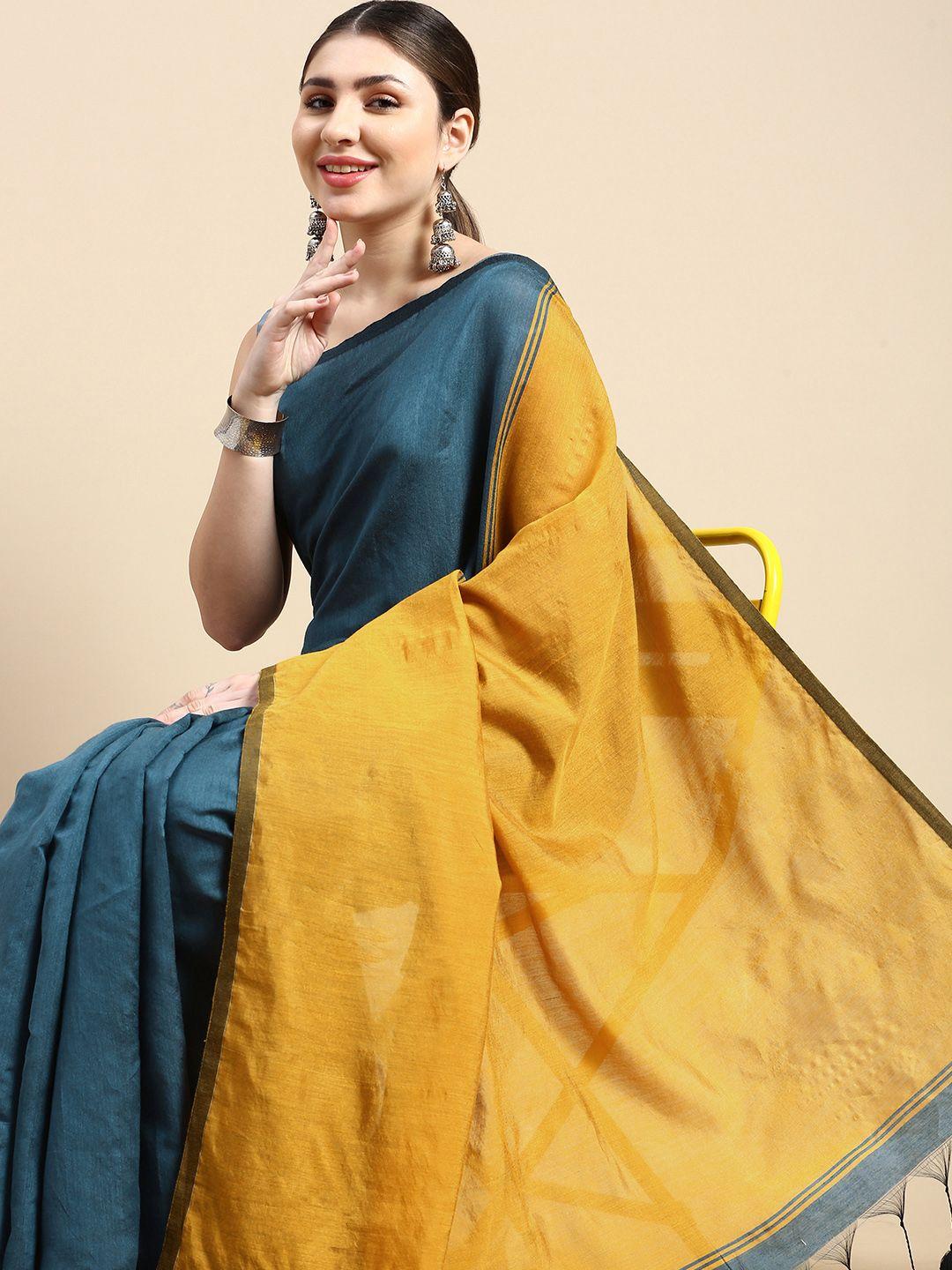 desh bidesh colourblocked saree