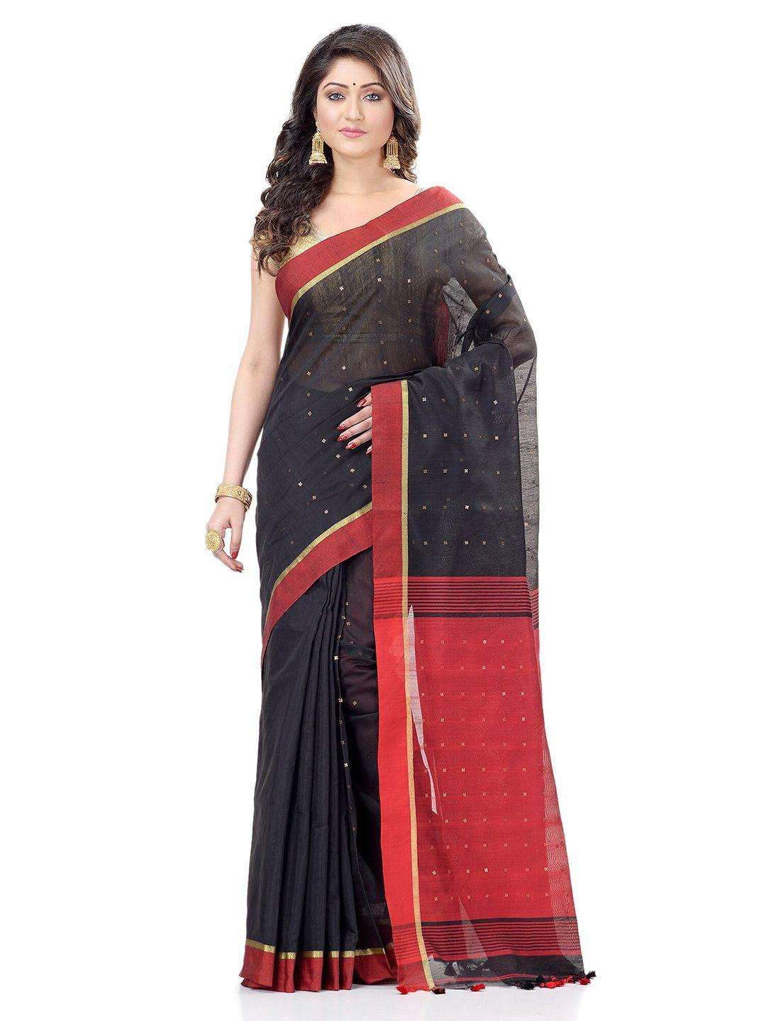 desh bidesh woven design sequinned handloom taant saree