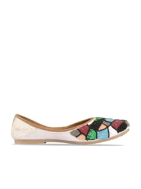 desi colour women's multicoloured ethnic juttis