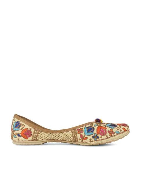 desi colour women's multicoloured ethnic juttis