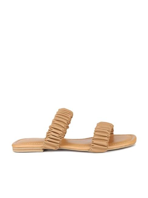 design crew women's beige casual sandals