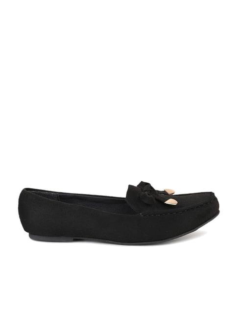 design crew women's black casual loafers