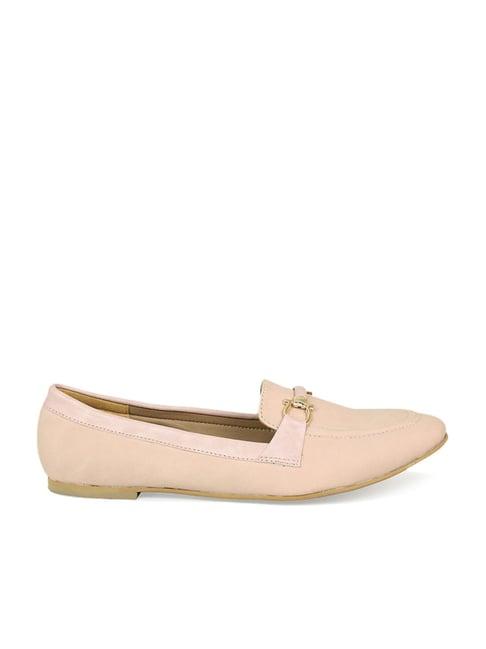 design crew women's pink casual loafers