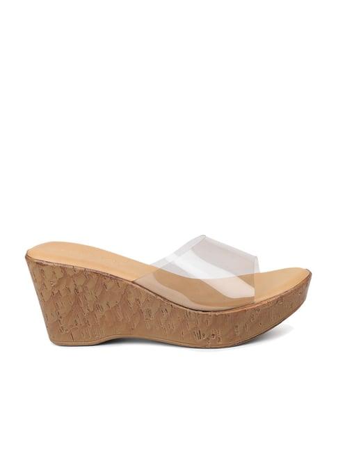 design crew women's tan casual wedges