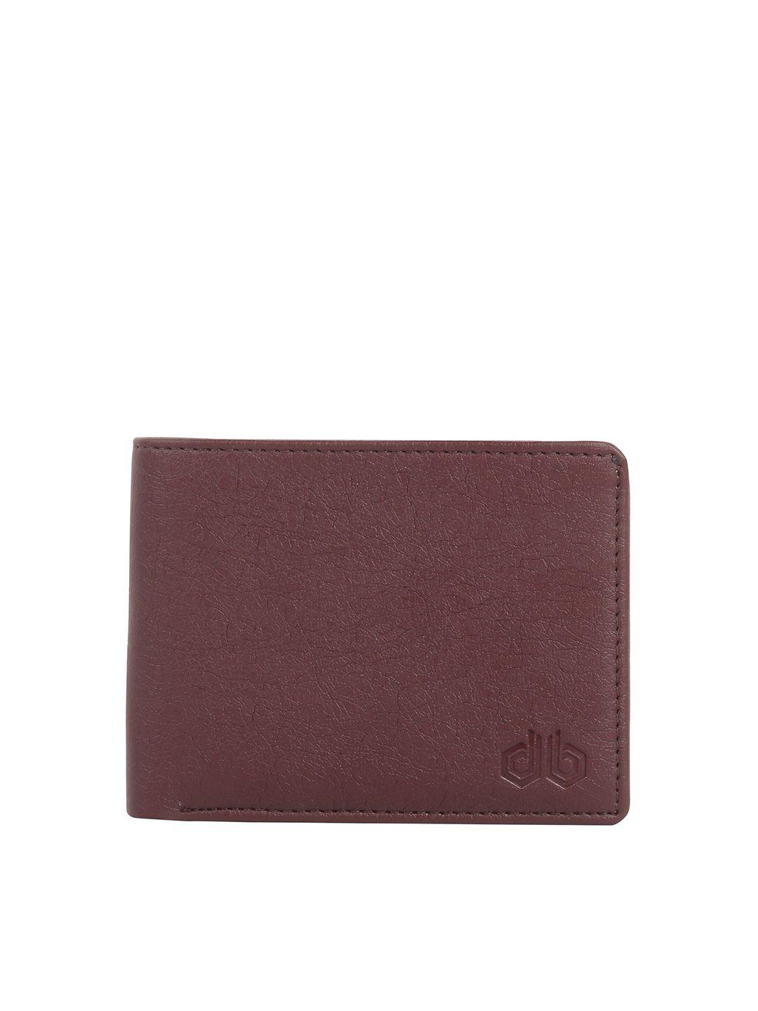 designer bugs men brown two fold wallet