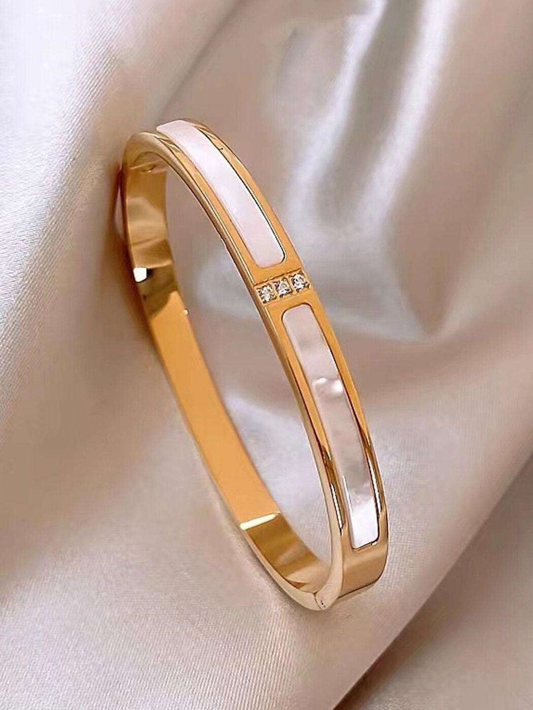 designs & you gold-plated bangle-style bracelet