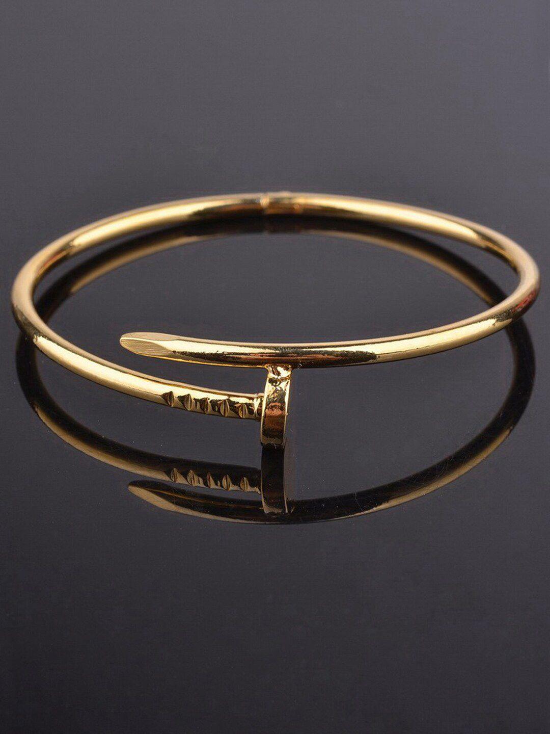 designs & you women gold-plated nail cuff bracelet