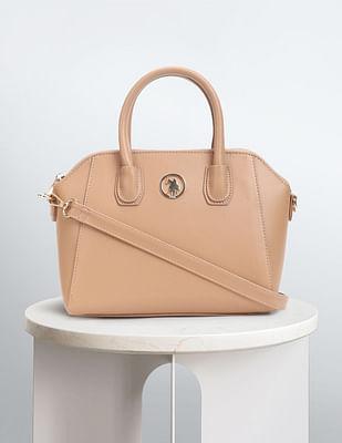 detachable strap satchel handbag