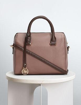 detachable strap bowler handbag