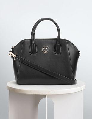 detachable strap satchel handbag