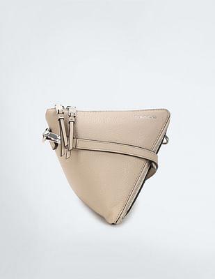 detachable strap triangle crossover bag