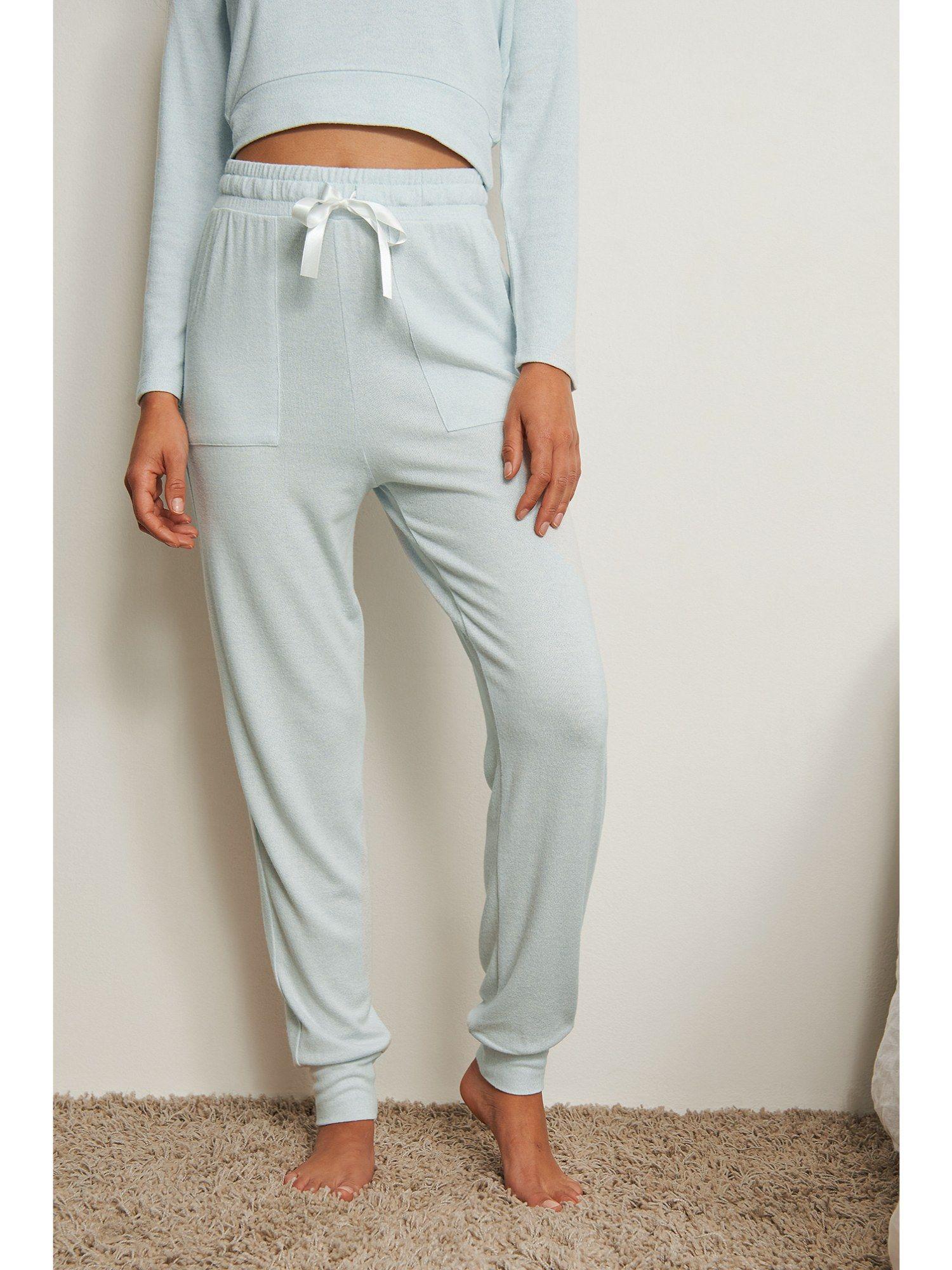 detail sweatpants dusty blue