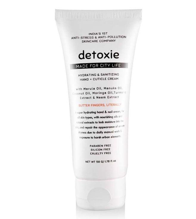detoxie hydrating & sanitizing hand & cuticle cream - 50 gm