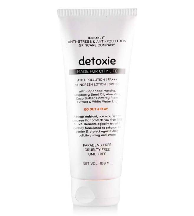 detoxie anti-pollution pa+++ sunscreen lotion spf 30 - 100 ml