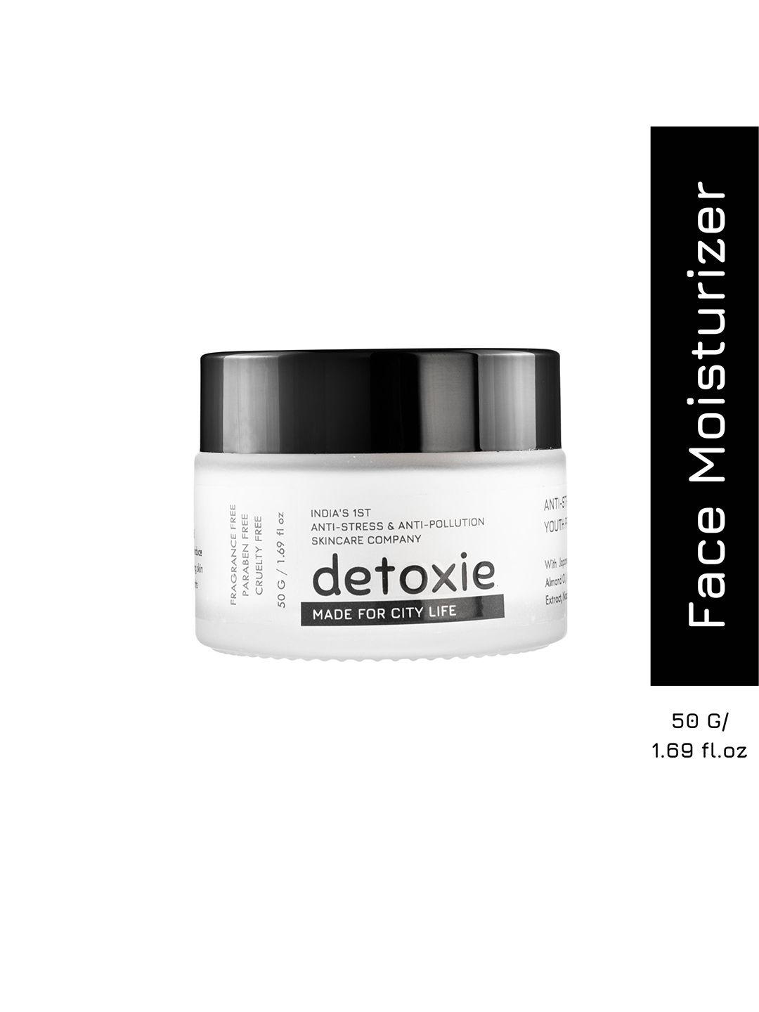 detoxie anti-stress & hydrating youth preserve face moisturizer with hyaluronic acid - 50g