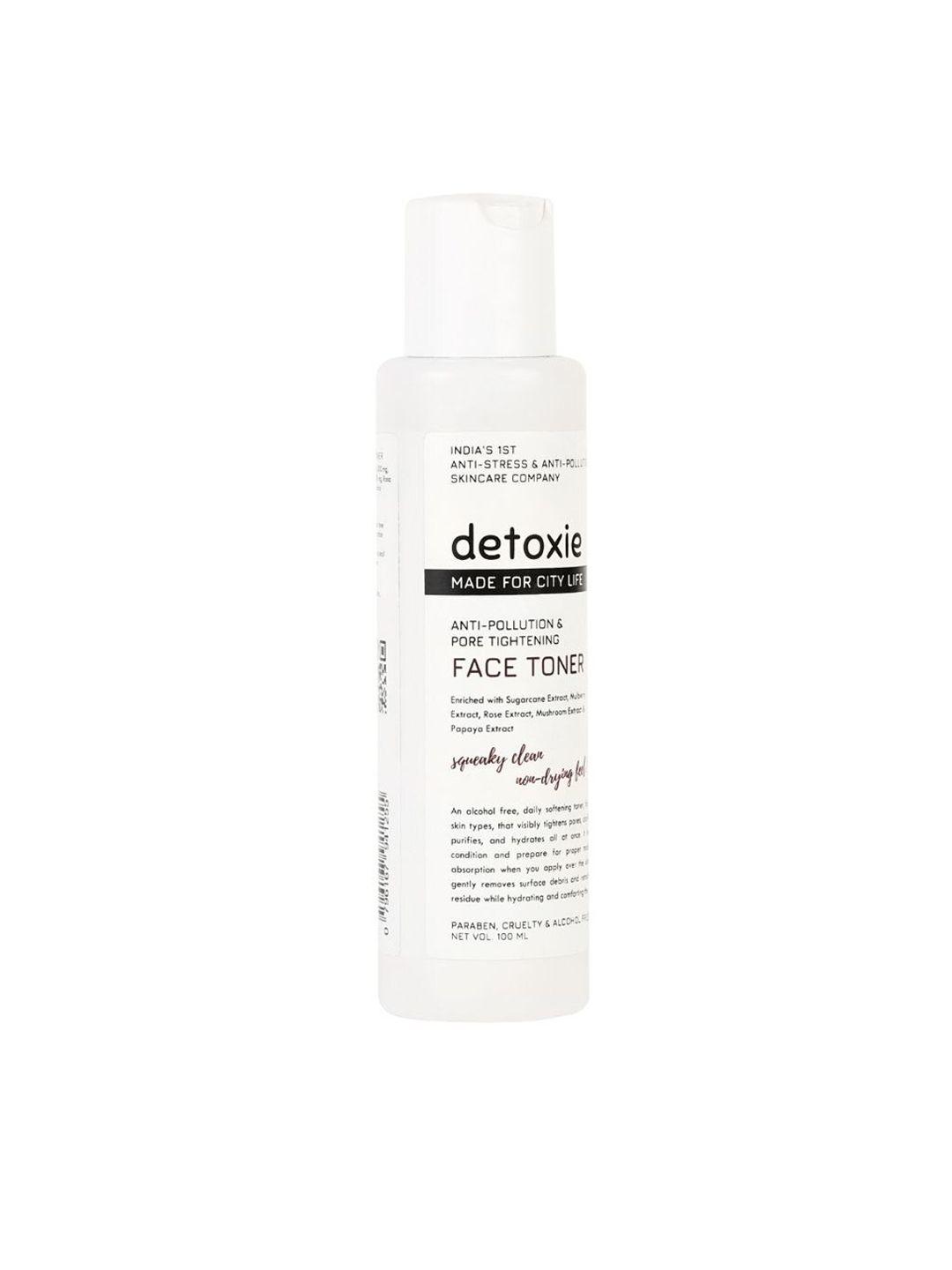detoxie transparent anti-pollution & pore tightening face toner - 100 ml