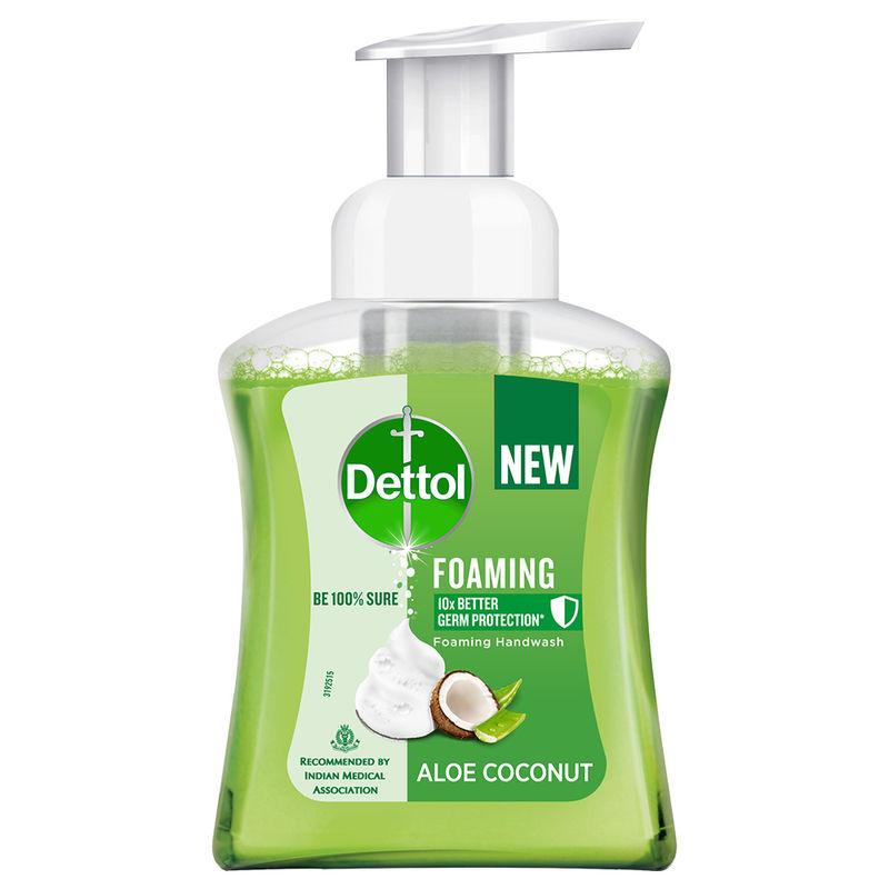 dettol aloe coconut foaming handwash pump